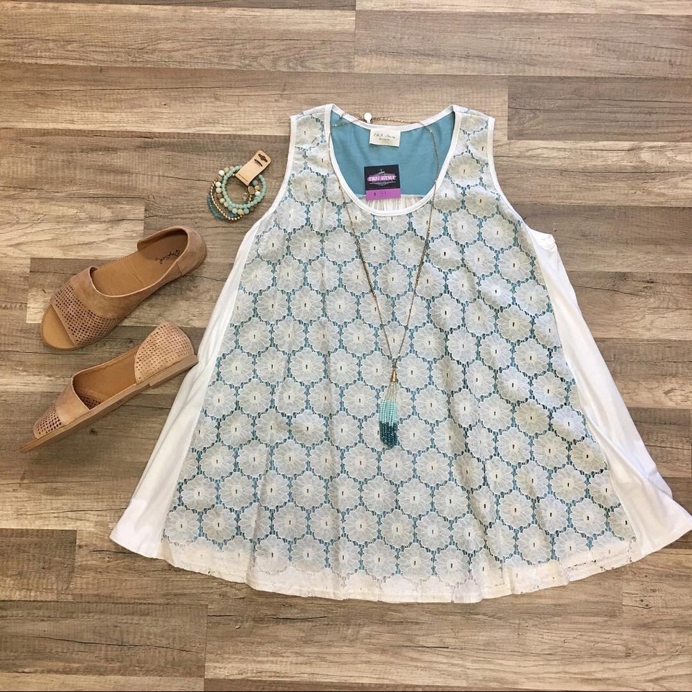 143 Story layered flowy tank